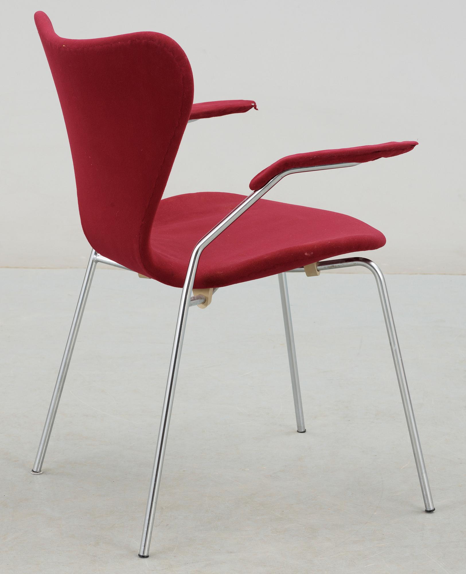 KARMSTOL, "Sjuan", Arne Jacobsen, Fritz Hansen, 1970.