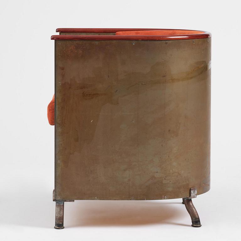 Mats Theselius, a "Järn/Moccafåtöljen" armchair, ed. 157/360, Källemo, Värnamo, post 1994.