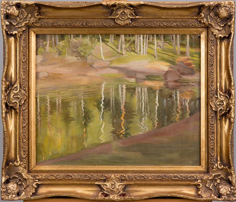 SIGRID LEHRBÄCK, olja på duk, signerad.