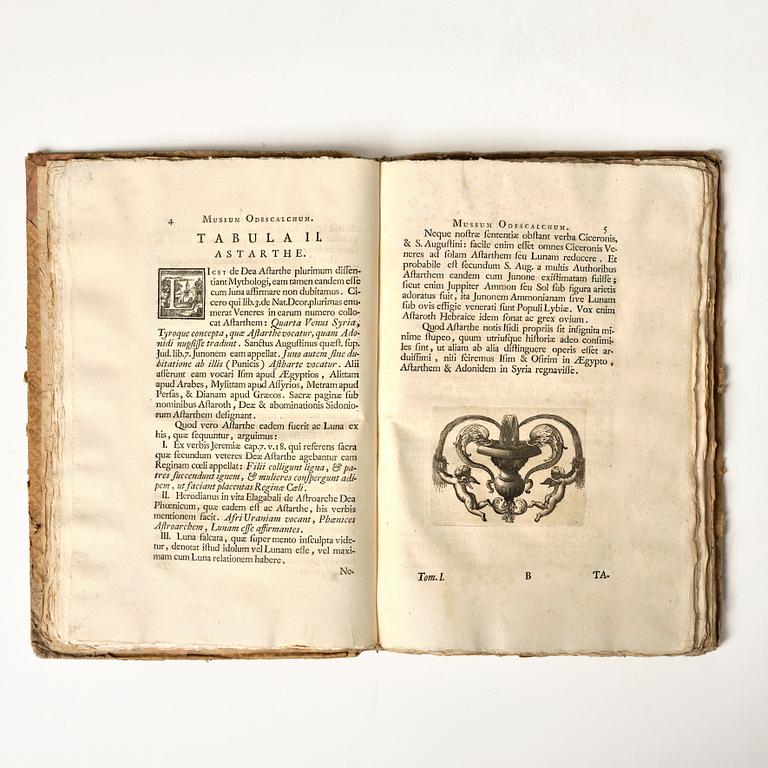 Drottning Kristinas samling av antika kameer och graverade ädelstenar, 1751-52.