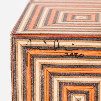 ALEKSI PUUSTINEN, 'L-Block' art object, signed.