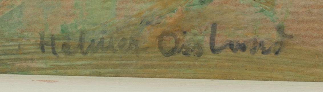 HELMER OSSLUND, oil on panel signed.