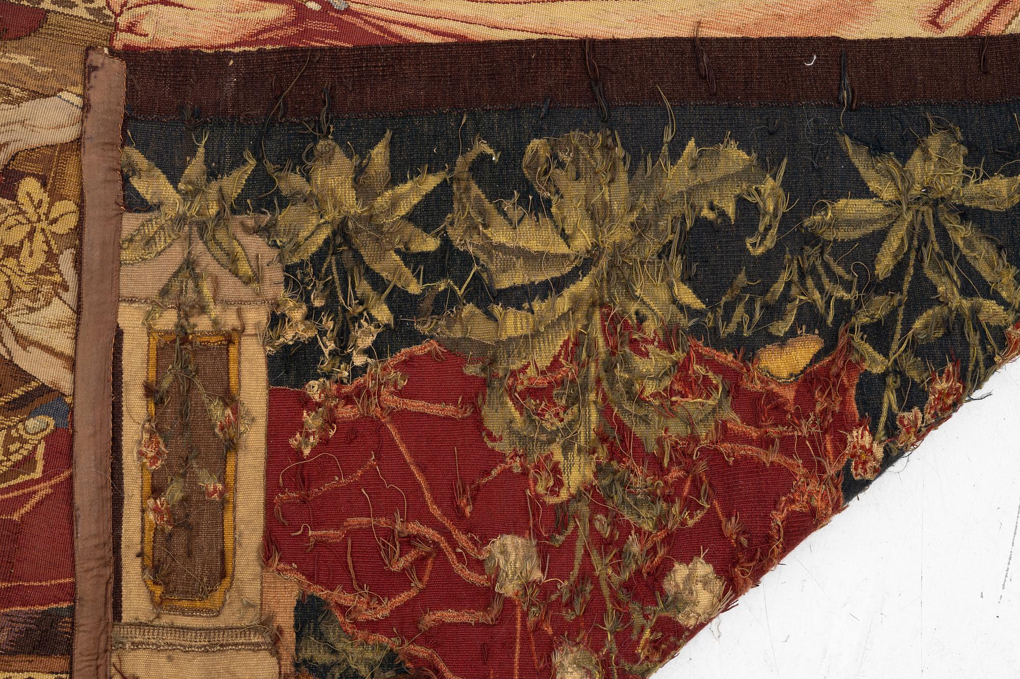 Gobeläng, omkring år 1900, ca 170 x 225 cm.