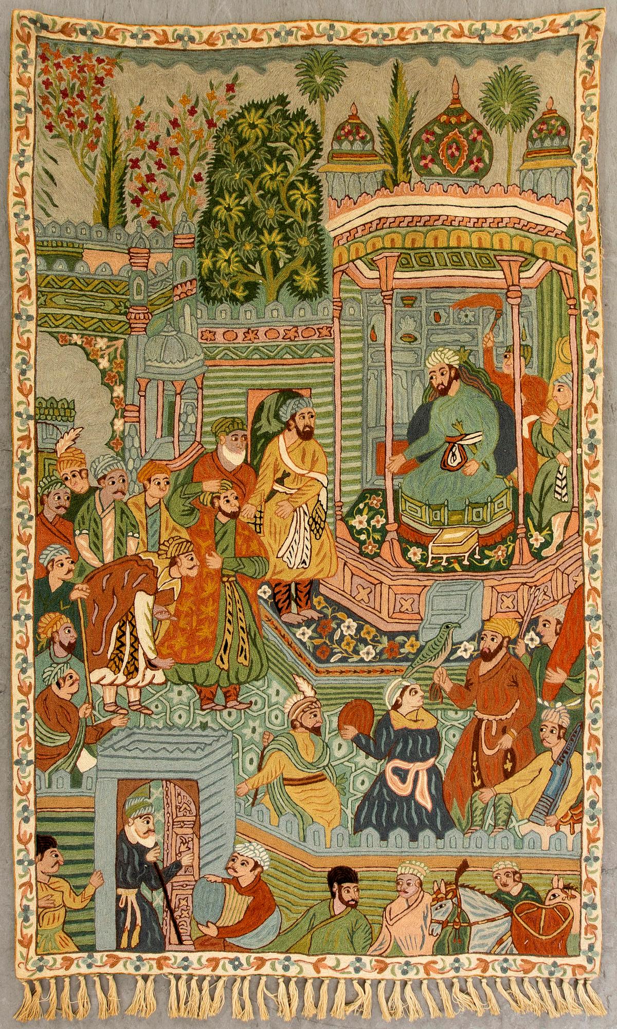 VÄVNAD orientalisk semiantik ca 156 x 94 cm.
