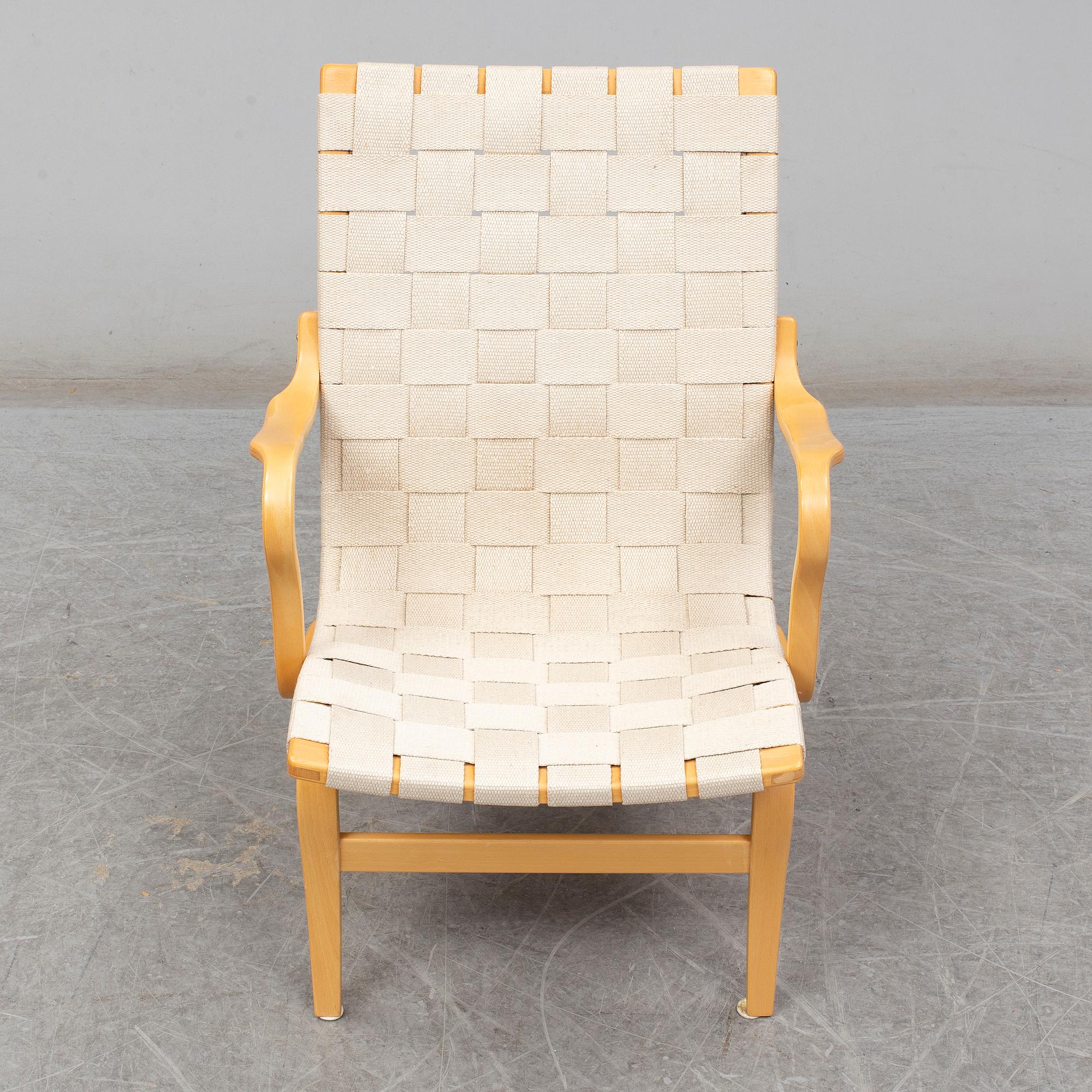 Armchair 'Eva' by Bruno Mathsson for Dux, late 20th or early 21th century.