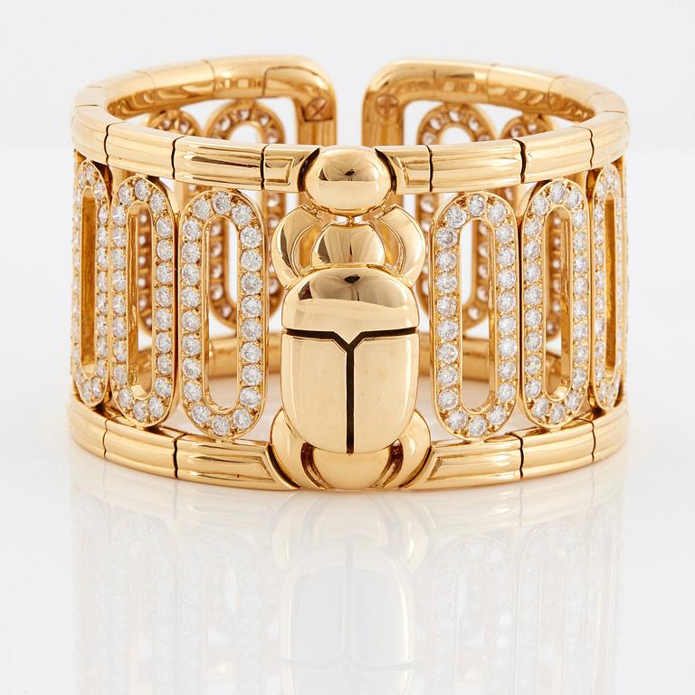 Cartier "Scarab" a cuff bracelet.