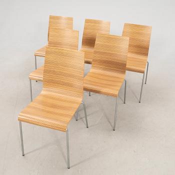 Chairs, 6 pcs, Zeta design by Bröderna Andersen, Denmark, 21st century.