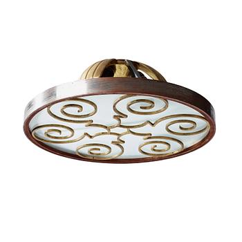 553. A Lars Holmström Swedish Grace ceiling light, Arvika 1920's-30's.