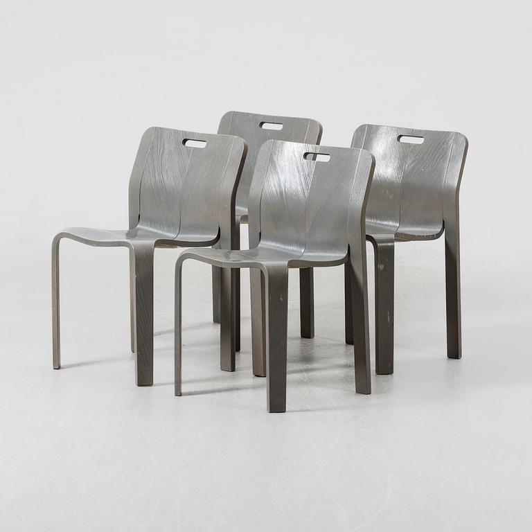 Jan Ekselius, chairs, 4 pcs, JOC Möbler, second half of the 20th century.