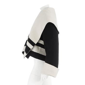 RALPH LAUREN collection, a black and white wool and cashmere jacket, size 6.