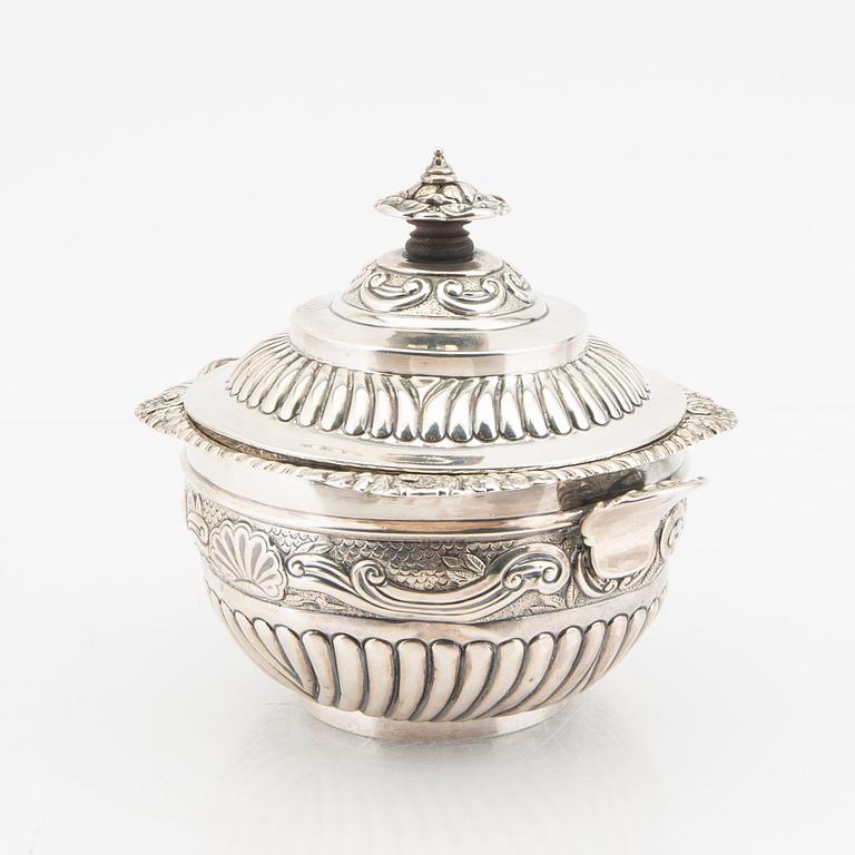 An English 18th century silver bowl mark of  Stephen Adams London, weight 392 grams.