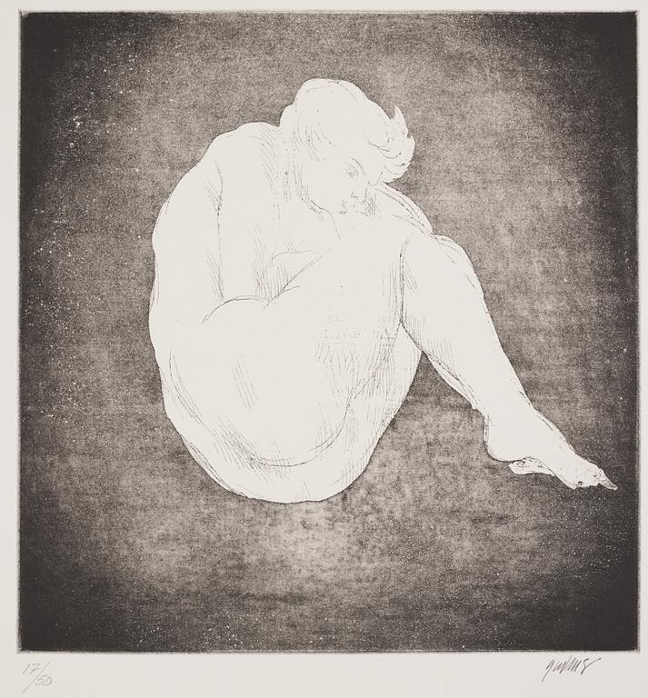 Gudmar Olovson, aquatint. Signed Gudmar and numbered 17/50 in pencil.