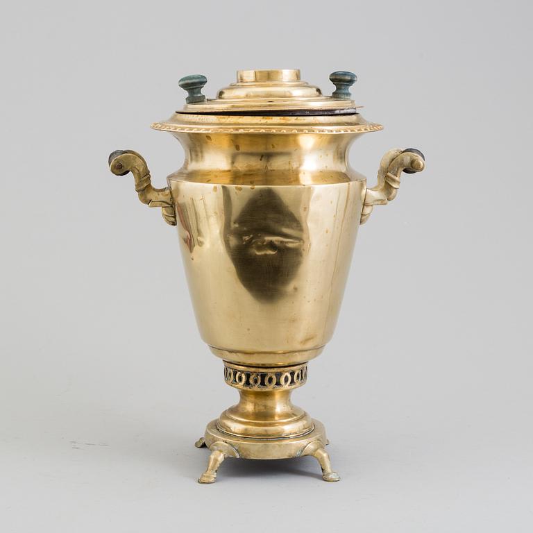 SAMOVAR, mässing, Ryssland, 1800-/1900-tal.
