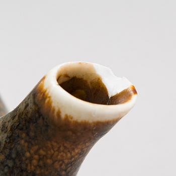 Carl-Harry Stålhane, two stoneware teapots and a bowl, Rörstrand.