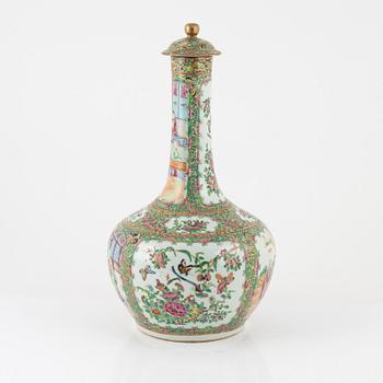 Vas med lock/flaska, Qing Dynastin, Kanton, 1800-tal.