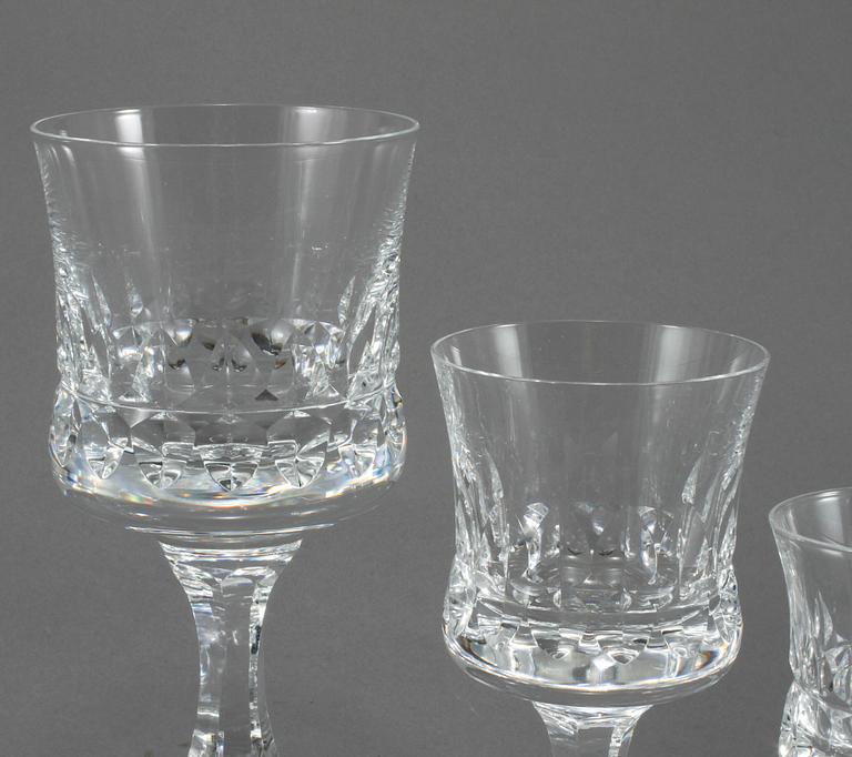 SERVISDELAR, 27 st, glas, "Prince", Göran Wärff, Kosta, 1900-talets slut.