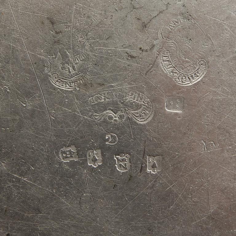 Skålfat 4 st 17/1800-tal tenn.