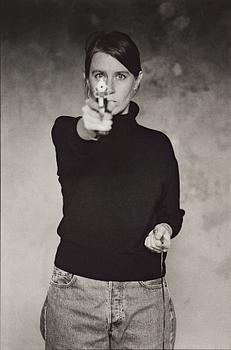 126. Cecilia Edefalk, "Självporträtt med Pistol", 1993.