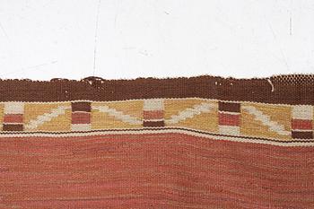 A flat weave carpet, c. 360 x 265 cm.