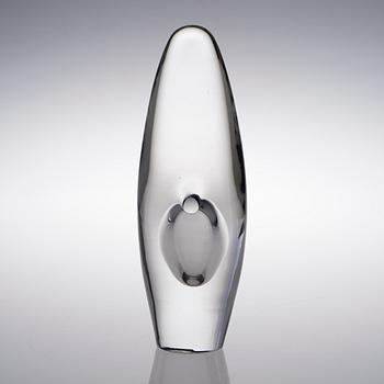 TIMO SARPANEVA, GLASSKULPTUR. Orkidé. Sign. Timo Sarpaneva -54.