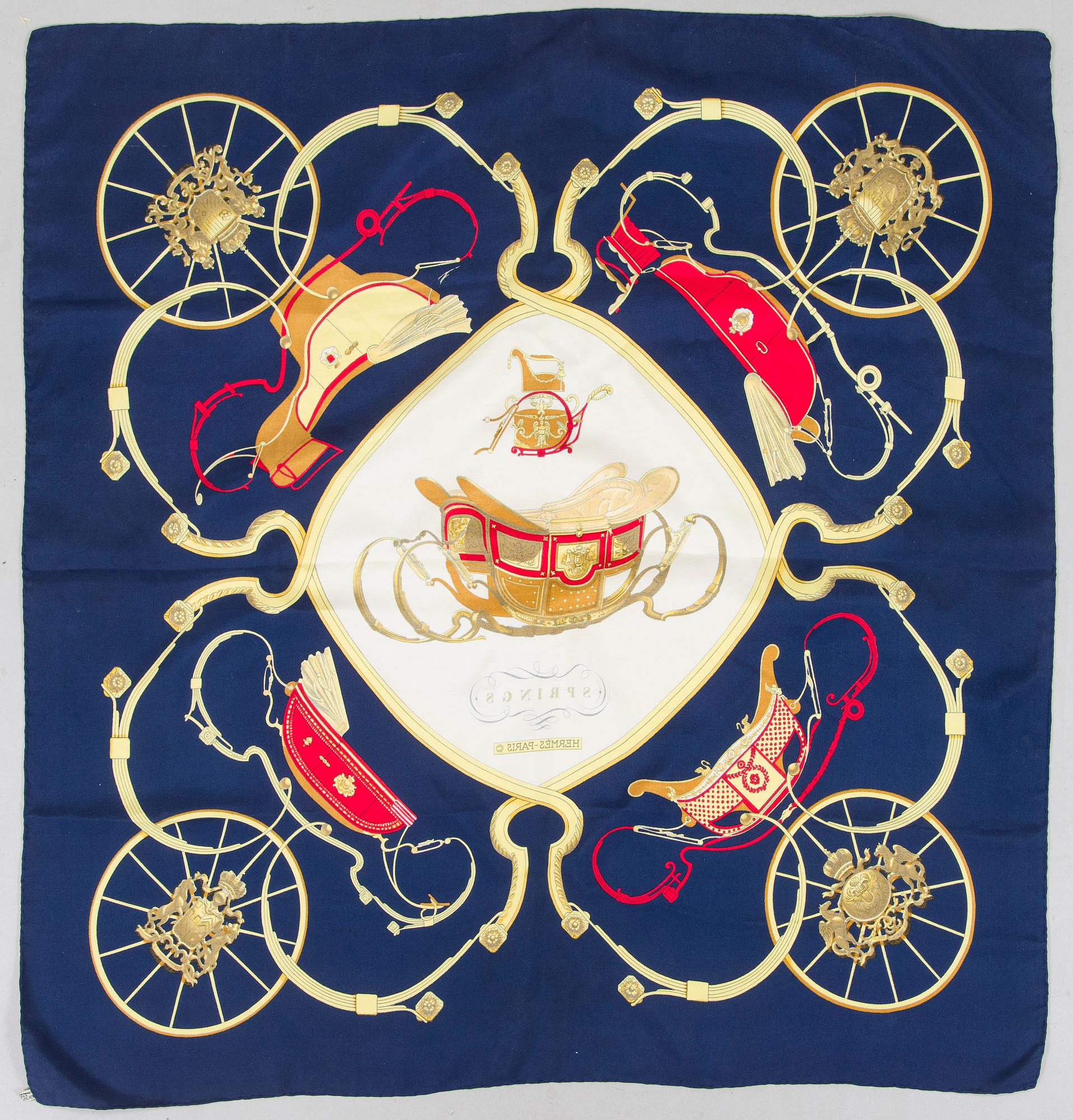 Hermès, Scarf, 'Springs'.