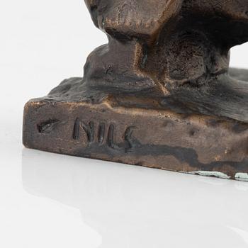 Bror Marklund, sculpture, signed,bronze, height 23 cm.