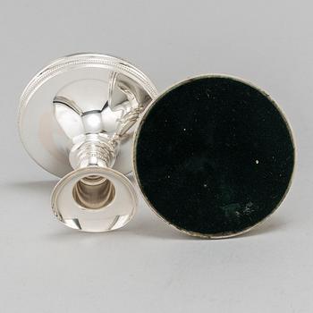 ERIC LÖFMAN, ljusstakar, fyra st, silver, MGAB Uppsala, 1959-1975.
