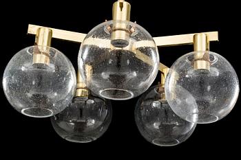 HANS-AGNE JACOBSSON, a a pair ceiling lamp, modell T 376/5 Markaryd second half of 20th century,