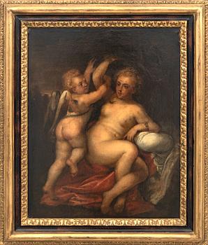 Okänd konstnär 1700-tal ,  oil on canvas laid on panel.