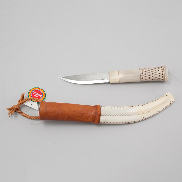 A knife by Sven Åke Risfjäll, signed and dated -96.
