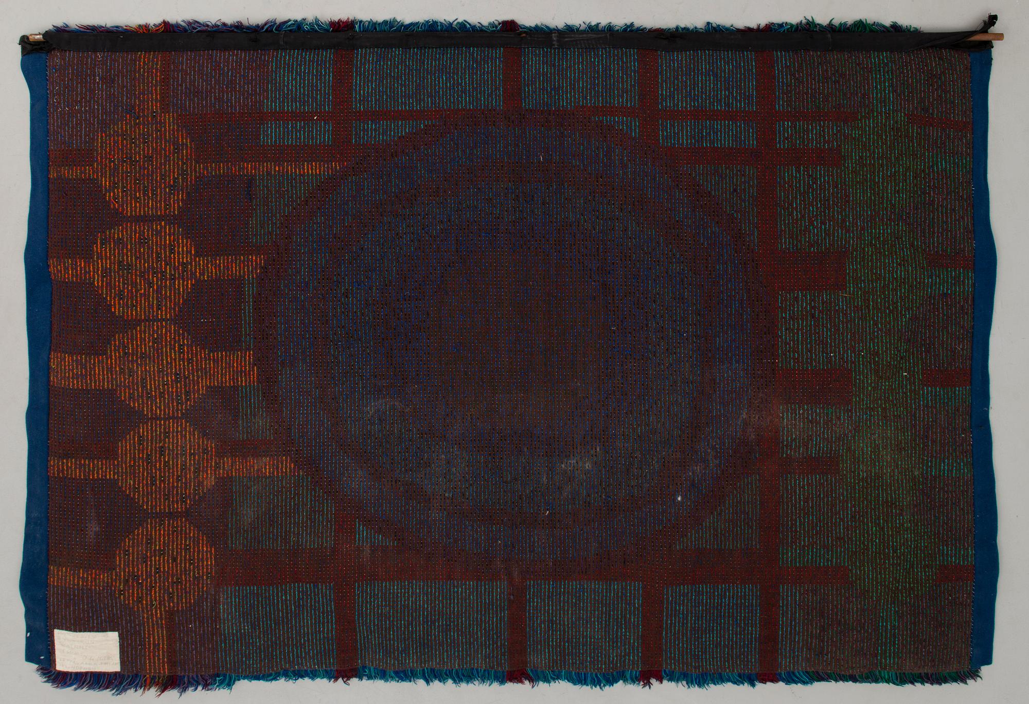 OILI MÄKI, ryijy. Noin 165x249 cm.