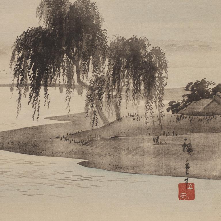 UTAGAWA HIROSHIGE (1797-1858), efter, färgträsnitt. Japan, 1800-tal.