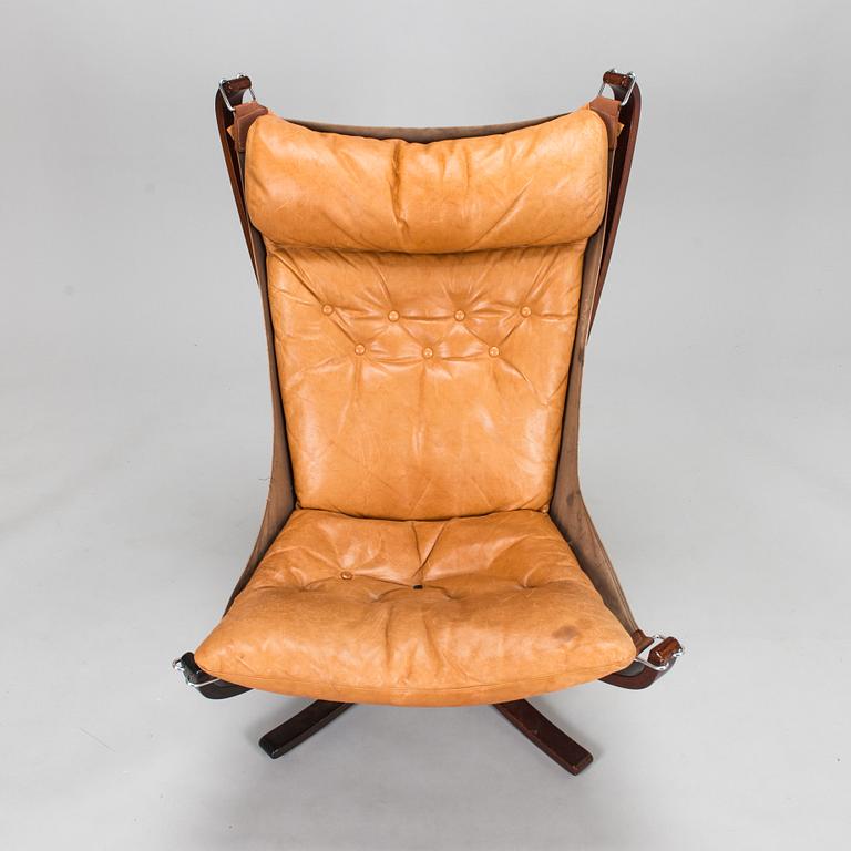 Sigurd Ressel, fåtölj, "Falcon chair", Vatne Möbler Norge 1970-tal.