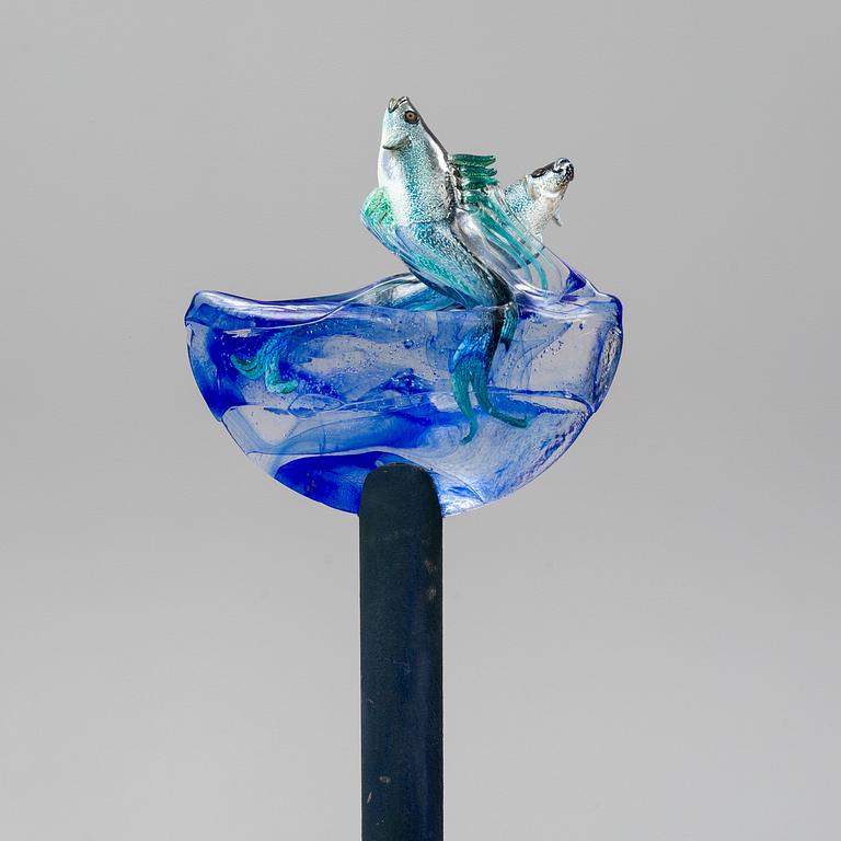 KJELL ENGMAN, a unique glass sculpture, Kosta Boda, Sweden.