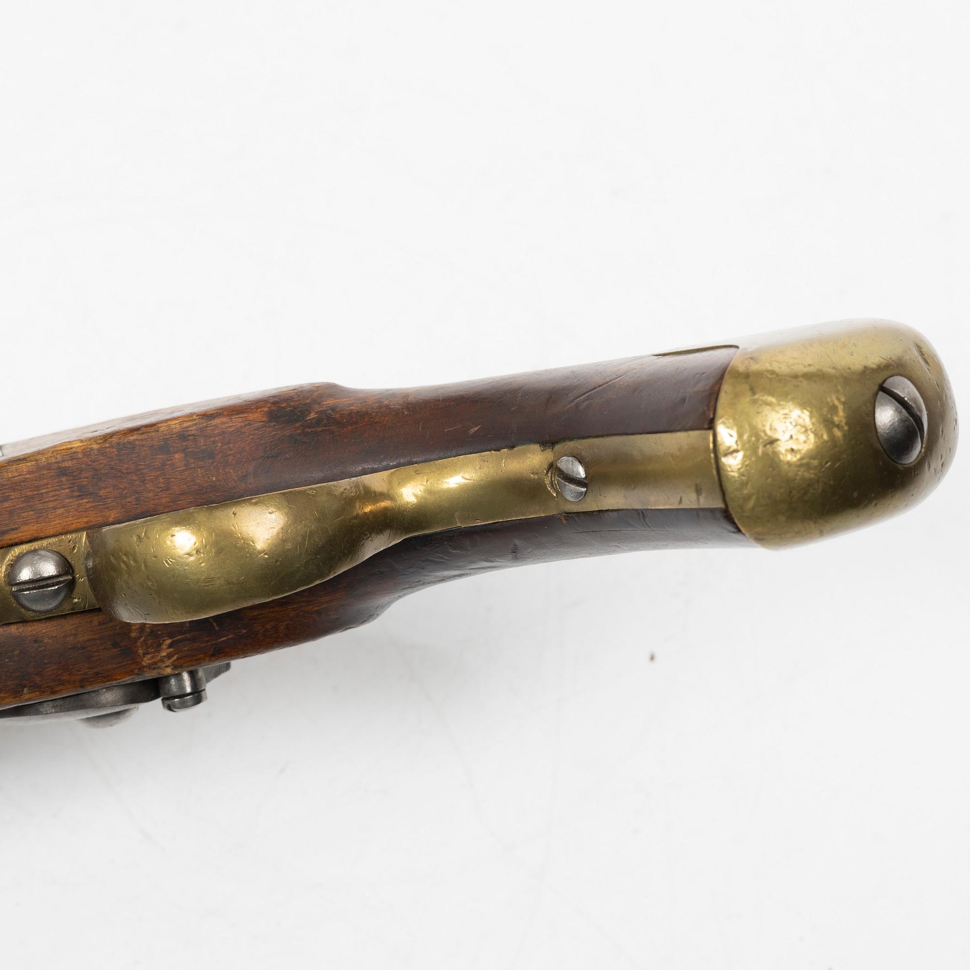 Slaglåspistol, svensk, m/1820-49 flankör.