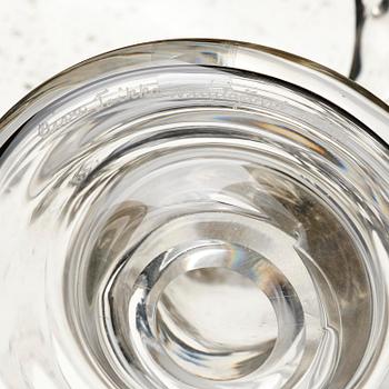 Oiva Toikka, a "Pinja" footed glass bowl, Nuutajärvi, Notsjö, Finland, probably 1980s.