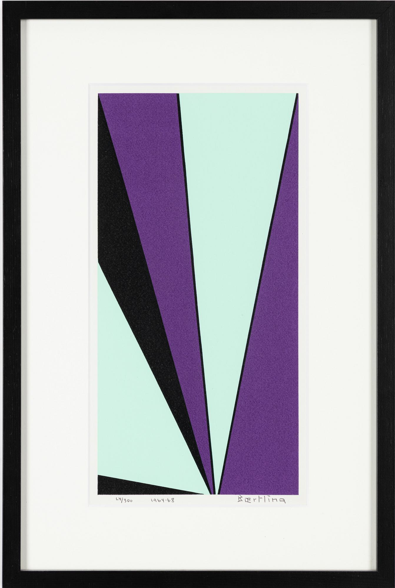 Olle Baertling, färgserigrafi, signerad och daterad 1964-68, samt numrerad 24/300.