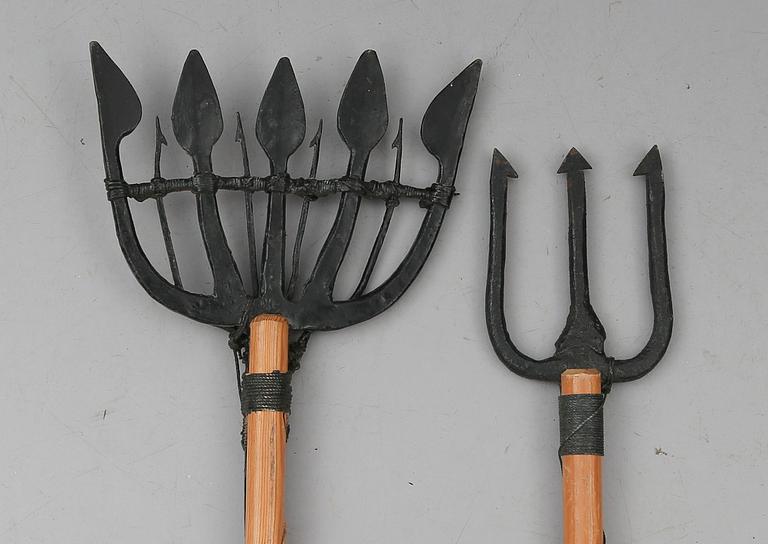 LJUSTER, 2 st, smide, 1800-tal.