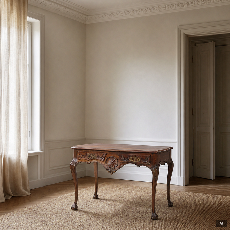 Skrivbord, Chippendale, England, omkring år 1800.