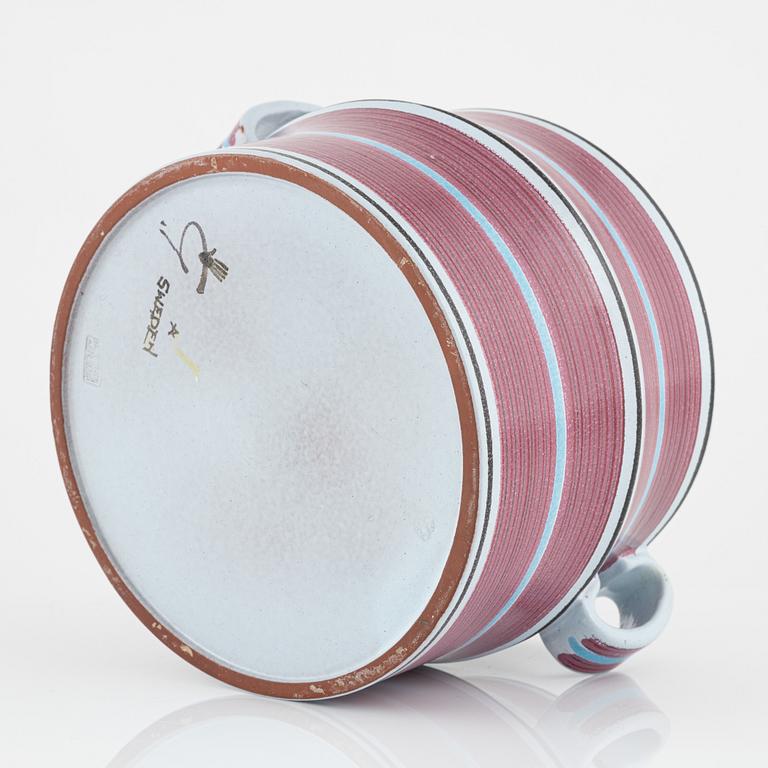 Stig Lindberg, an earthenware pot, Gustavsberg Studio, Sweden.