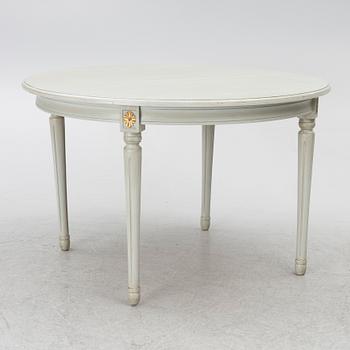 A Gustavian style 'Vegeholm'dining table, KA Roos, second half of the 20th Century.