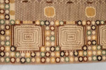 Barbro Nilsson, a carpet, 'Krabban, grå', knotted pile, ca 256 x 190 cm, signed AB MMF BN.