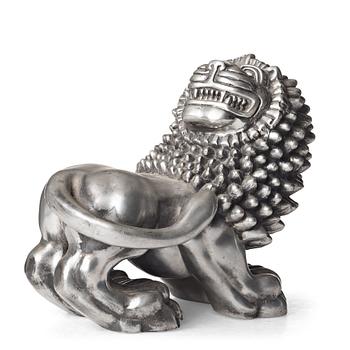 319. Anna Petrus, a pewter sculpture of a lion, Svenskt Tenn, Stockholm 1960.