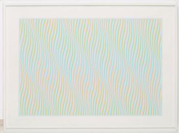 Bridget Riley, "Untitled Bleu".