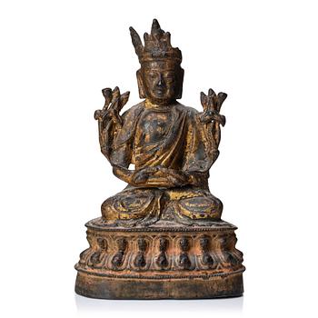 995. Bodhisattva, brons. Sen Mingdynasti (1368-1644).