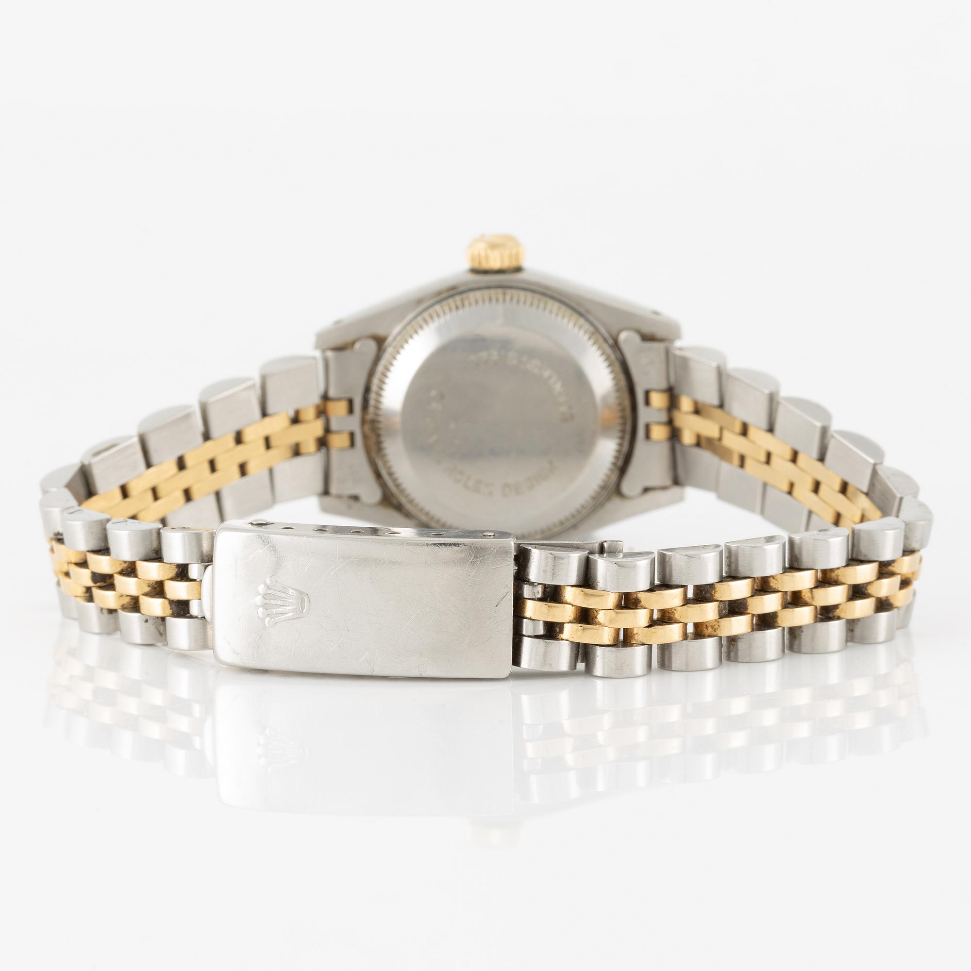 Rolex, Oyster Perpetual, "Diamond Dial", Datejust, wristwatch, 26 mm.