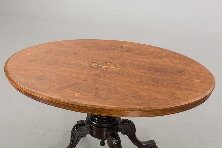 A VICTORIAN BREAKFAST TABLE late 19th century.