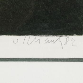 PHILIP VON SCHANTZ, färglitografi, signerad och daterad -82, numrerad 27/160.
