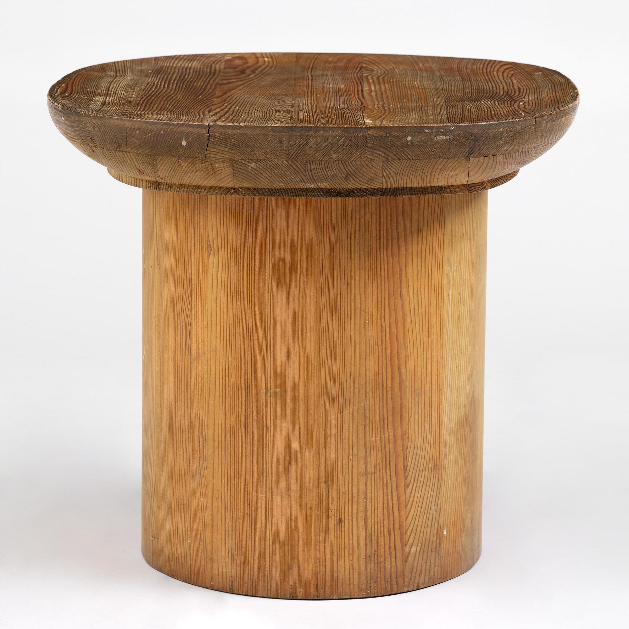 Axel Einar Hjorth, a stained pine "Utö" table, Nordiska Kompaniet, Sweden, 1930s.