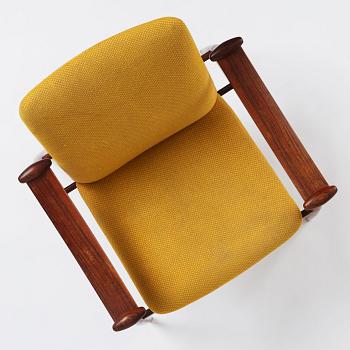 Finn Juhl, a 'model F-133' rosewood easy chair by France & Son, Denmark 1960s.